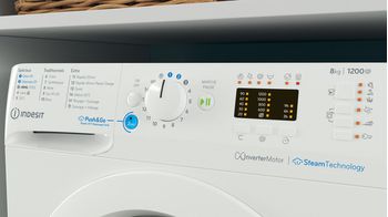 Indesit Lave-linge Pose-libre BWA 81295X WV FR Blanc Lave-linge frontal B Control panel
