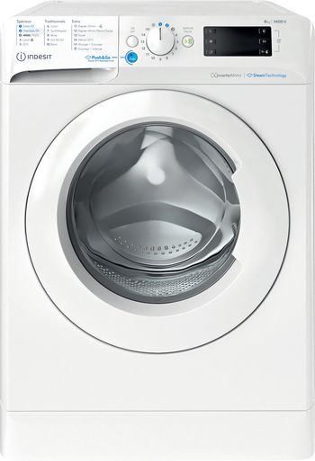 Indesit-Lave-linge-Pose-libre-BWE-81495X-WV-FR-Blanc-Lave-linge-frontal-B-Frontal