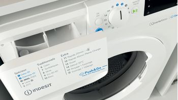 Indesit Lave-linge Pose-libre BWE 91496X WV FR Blanc Lave-linge frontal A Drawer