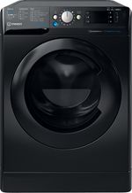 Indesit-Lavante-sechante-Pose-libre-BDE-86435-BKV-FR-Noir-Lave-linge-frontal-Frontal