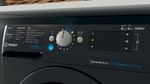Indesit Lavante-séchante Pose-libre BDE 86435 BKV FR Noir Lave-linge frontal Control panel