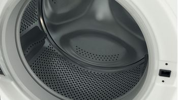 Indesit Lave-linge Pose-libre BWEJ111496XWVFR Blanc Lave-linge frontal A Drum