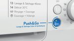 Indesit Lavante-séchante Pose-libre BDE 76435 WV FR Blanc Lave-linge frontal Program