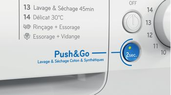Indesit Lavante-séchante Pose-libre BDE 76435 WV FR Blanc Lave-linge frontal Program