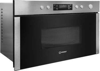 Indesit Four micro-ondes Encastrable MWI 3213 IX Stainless Steel Electronique 22 Micro-ondes + gril 750 Perspective