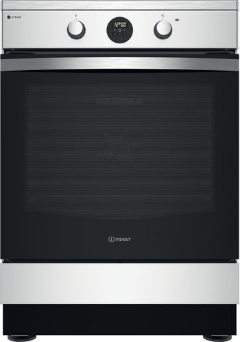 Indesit Cuisinière IS67IQ8CCX/FR Inox Electrique Frontal