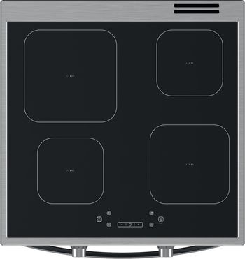 Indesit Cuisinière IS67IQ8CCX/FR Inox Electrique Frontal top down