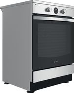 Indesit Cuisinière IS67IQ8CCX/FR Inox Electrique Perspective