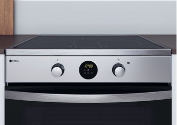 Indesit Cuisinière IS67IQ8CCX/FR Inox Electrique Lifestyle control panel