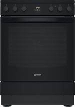 Indesit Cuisinière IS67V5CCB/FR Noir Electrique Frontal