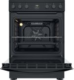 Indesit Cuisinière IS67V5CCB/FR Noir Electrique Frontal open