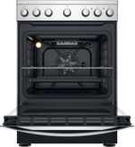 Indesit Cuisinière IS67V5PCX/E Inox Electrique Frontal open