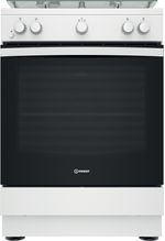 Indesit Cuisinière IS67G1KMW/E/1 Blanc GAS Frontal