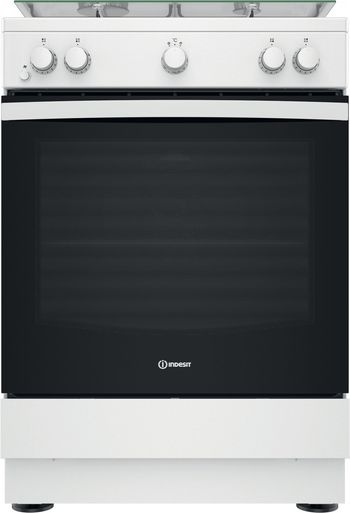 Indesit Cuisinière IS67G1KMW/E/1 Blanc GAS Frontal