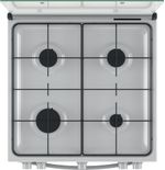 Indesit Cuisinière IS67G1KMW/E/1 Blanc GAS Frontal top down