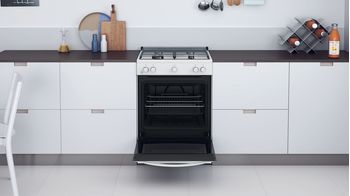 Indesit Cuisinière IS67G1KMW/E/1 Blanc GAS Lifestyle detail