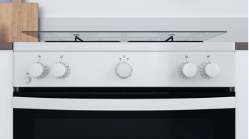 Indesit Cuisinière IS67G1KMW/E/1 Blanc GAS Control panel