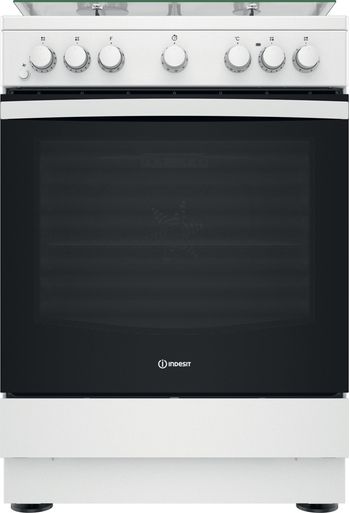 Indesit Cuisinière IS67M5PCW/FR/1 Blanc Mixte Frontal