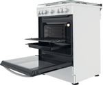 Indesit Cuisinière IS67M5PCW/FR/1 Blanc Mixte Perspective open