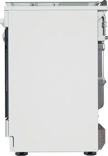 Indesit Cuisinière IS67M5PCW/FR/1 Blanc Mixte Back / Lateral