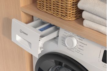 Indesit Lave-linge Pose-libre IM 862B MY TIME FR Blanc Lave-linge frontal A Lifestyle detail