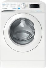 Indesit-Lave-linge-Pose-libre-BWE-81496X-WV-FR-Blanc-Lave-linge-frontal-A-Frontal