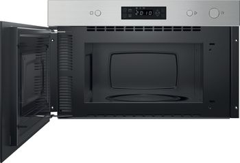 Indesit-Four-micro-ondes-Encastrable-IM-K11-X-Stainless-Steel-Electronique-22-Micro-ondes-uniquement-750-Frontal-open