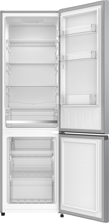Indesit-Combine-refrigerateur-congelateur-Pose-libre-INKS-8261-S4E-Argent-2-portes-Frontal-open