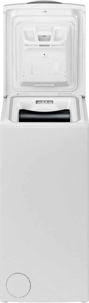 Indesit-Lave-linge-Pose-libre-BTWB7251FR-Blanc-Lave-linge-top-B-Frontal-open