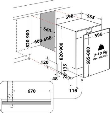 Indesit-Lave-vaisselle-Encastrable-IN2IC14BN7S1-Tout-integrable-C-Technical-drawing
