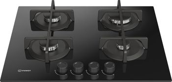 Indesit-Table-de-cuisson-ING-61T-BK-1-Noir-GAS-Frontal-top-down