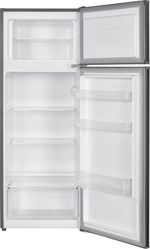 Indesit-Combine-refrigerateur-congelateur-Pose-libre-I55T0-412S-Argent-2-portes-Frontal-open