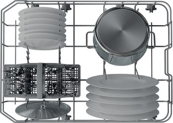 Indesit Lave-vaisselle Pose-libre IN2FD10CS70W Pose-libre D Rack