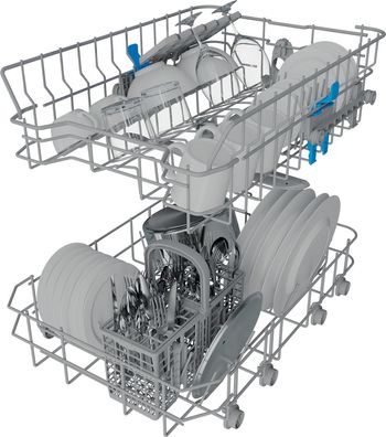 Indesit Lave-vaisselle Encastrable IN2ID10BS80 Tout intégrable D Technical Translucent
