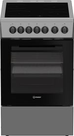 Indesit-Cuisiniere-I5V3PCS-Argent-Electrique-Frontal
