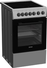 Indesit-Cuisiniere-I5V3PCS-Argent-Electrique-Perspective