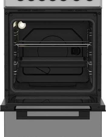 Indesit-Cuisiniere-I5V3PCS-Argent-Electrique-Lifestyle-frontal-open