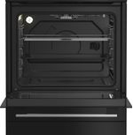 Indesit-Cuisiniere-I6GGKCB-Noir-GAS-Lifestyle-frontal-open