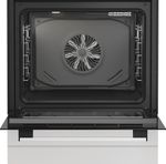 Indesit-Cuisiniere-I6G5KCW-Blanc-GAS-Frontal-open