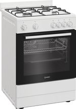 Indesit-Cuisiniere-I6G5KCW-Blanc-GAS-Perspective