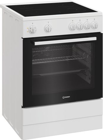 Indesit-Cuisiniere-I6V5KCW-Blanc-Electrique-Perspective