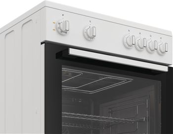 Indesit-Cuisiniere-I6V5KCW-Blanc-Electrique-Control-panel