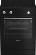 Indesit-Cuisiniere-I6I5PCB3-Noir-Electrique-Frontal