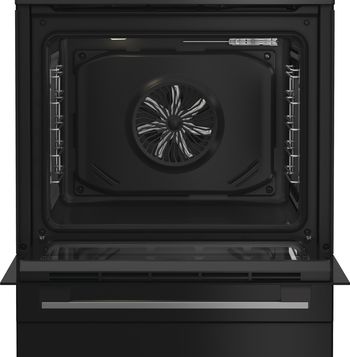 Indesit-Cuisiniere-I6I5PCB3-Noir-Electrique-Frontal-open