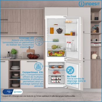 Indesit-Combine-refrigerateur-congelateur-Encastrable-KINH-1271-B4E-White---ARC-P1-2-portes-Lifestyle-detail