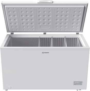 Indesit-Congelateur-Pose-libre-INCF-4424-E-Blanc-Frontal-open