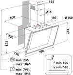 Indesit-Hotte-Encastrable-IHVP-6.6-LM-K-Noir-Mural-Mecanique-Technical-drawing