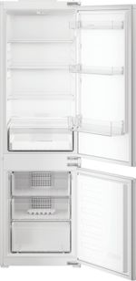 Indesit-Combine-refrigerateur-congelateur-Encastrable-KINH-1271-B4E-Zinc-Metal-2-portes-Frontal-open